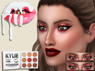 Sims 4 — KYLIE BURGUNDY P.  - Eyeshadow + Eyeliner by BIDESUN — The Kylie Jenner Burgundy Palette release was recently a