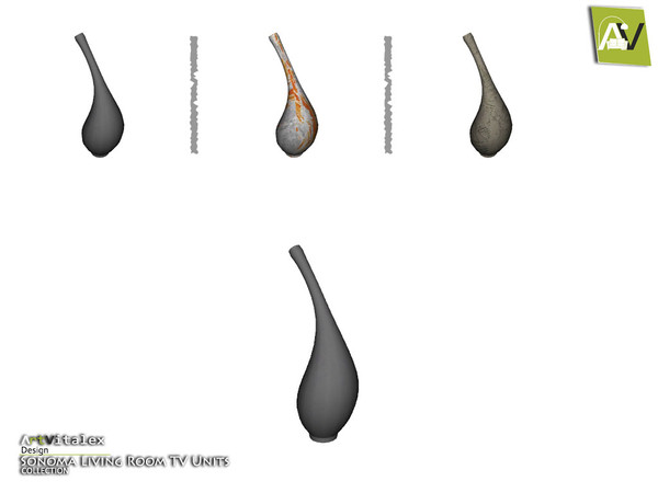 Sims 4 — Sonoma Curve Vase I by ArtVitalex — - Sonoma Curve Vase I - ArtVitalex@TSR, Nov 2016