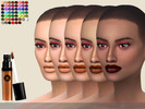 Sims 4 — Elma - Matte Liquid Lipstick 54c by BIDESUN — Creating this cc has been one of the hardest since i started...