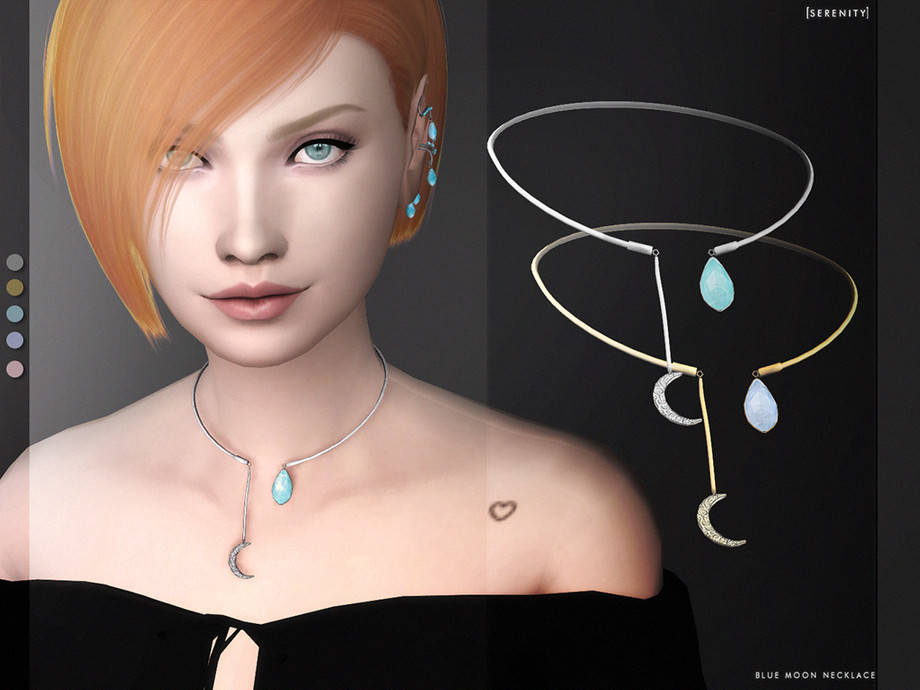 The Sims Resource Blue Moon Necklace