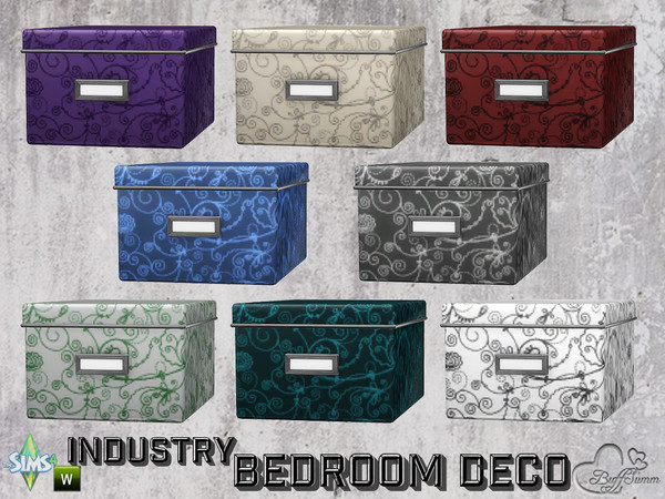 Sims 4 — Bedroom Industry Deco Box by BuffSumm — Part of the *Industry Series*