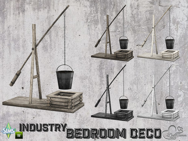Sims 4 — Bedroom Industry Deco Water Well by BuffSumm — Part of the *Industry Series*