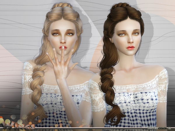 The Sims Resource - WINGS HAIR S4 ONT1201 F
