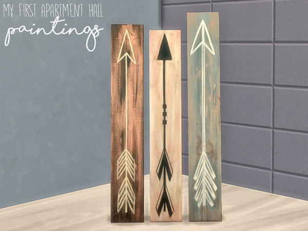 Sims 4 — Nikadema My First Apartment Hall Paintings by nikadema — I liked these paintings when I saw them, and I wanted