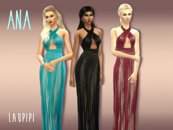 Sims 4 — Ana by laupipi2 — Hello Simmers! Here a new dress 