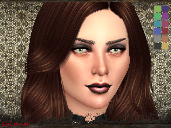 Sims 4 — Degra lips_T.D. by Sylvanes2 — A lipstick with a gradient from color to black in 12 swatches. From teen to