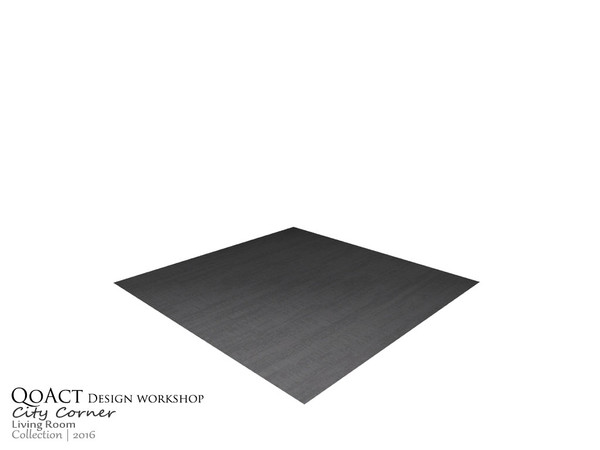 Sims 3 — City Rug by QoAct — Part of the City Corner Living Room QoAct Design Workshop | 2016 Living Room Collection