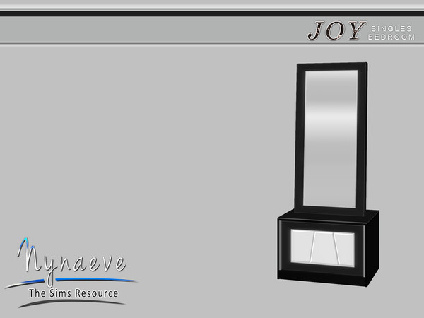 Sims 4 — Joy Mirror by NynaeveDesign — Joy Singles Bedroom - Mirror Located in: Decor - Mirrors Price: 500 Tiles: 1x1
