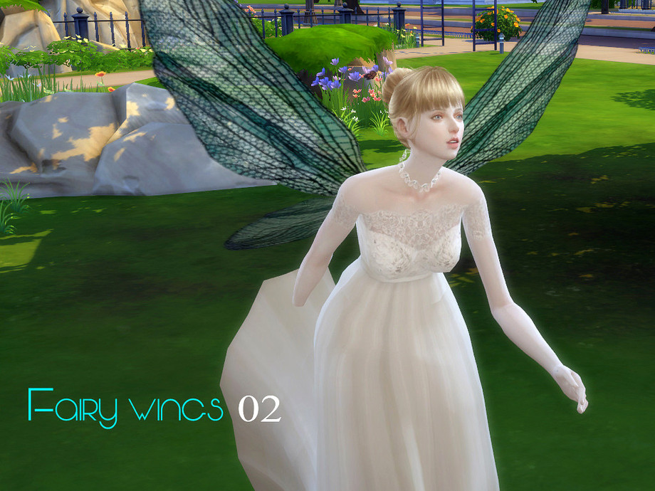 Sims 4 - S-Club LL ts4 Fairy wings 02 by S-Club - Fairy wings 02 for ...