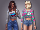 Sims 4 — DELTΔ - Pop Art - Sweater by DELT — // Sweater // -Casual, party, sleep and sport. -2 styles. Enjoy! :)