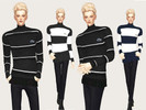 Sims 4 — Male_top_Lacoste sweater by Meeyou_x — 9 Swatches everyday wear, teen-elder.