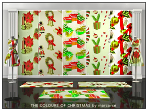 Sims 3 — The Colours of Christmas_marcorse by marcorse — Five selected Christmas designs in the colours of Christmas. All