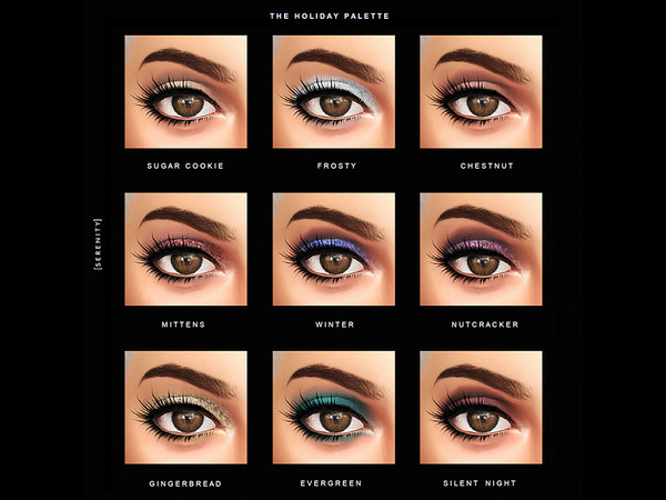 Sims 4 — The Holiday Palette [KYLIE HOLIDAY BUNDLE] by serenity-cc — HQ COMPATIBLE CUSTOM THUMBNAILS