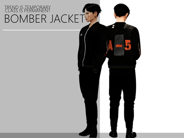 Sims 4 — BOMBER JACKET - Get Together needed by BaddieSims — Bomber Jacket for male
