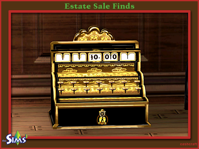 The Sims Resource Estate Sale Finds Cash Register Black