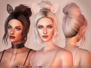 Sims 4 — toksik - Ominous Hair by toksik — -21 colours -Minor transparency issues Editing/ conversion and recolour are