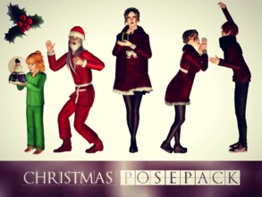 Sims 3 — Christmas 5 Poses by Storia_Studios — Hello!! Sorry, I'm a little late, but better late than never! I hope you