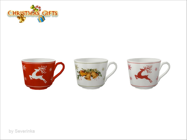 Sims 4 — [Christmas Dishes] - cup by Severinka_ — Cup From the set of 'Christmas dishes' 3 colors