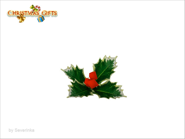 Sims 4 — [Christmas Dishes] - mistletoe by Severinka_ — Mistletoe From the set of 'Christmas dishes' 1 color