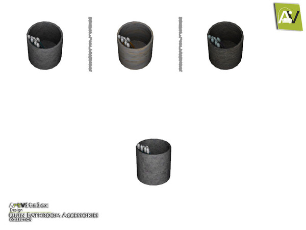 Sims 4 — Quin Cotton Swabs Tumbler by ArtVitalex — - Quin Cotton Swabs Tumbler - ArtVitalex@TSR, Jan 2017