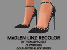 Sims 4 — Madlen Linz Recolor - mesh needed by TheMazProject — Madlen Linz Recolor 72 swatches Silver-Gold-Black spikes