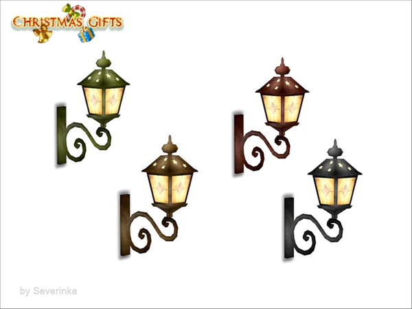 Sims 4 — [Christmas Light] - 01 wall lamp by Severinka_ — Wall lamp From the set 'Christmas Light' 4 colors