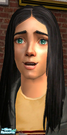 Sims 2 — Long Simple Hair for Teens - New Mesh by owaizzz — mesh for long simple hair you need this mesh and at least one