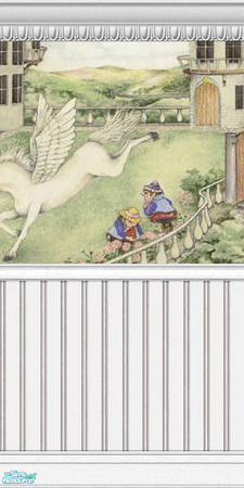 Sims 2 — Enchanted Murals - Muted Collection - 09 by elektra274 — 9 of 12 mural segments designed to coordinate with my