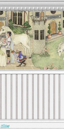 Sims 2 — Enchanted Murals - Muted Collection - 08 by elektra274 — 8 of 12 mural segments designed to coordinate with my