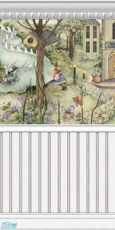 Sims 2 — Enchanted Murals - Muted Collection - 06 by elektra274 — 6 of 12 mural segments designed to coordinate with my