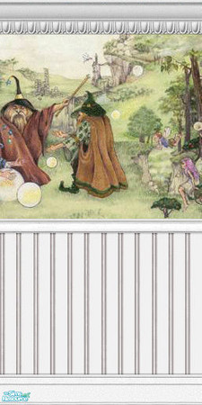 Sims 2 — Enchanted Murals - Muted Collection - 02 by elektra274 — 2 of 12 mural segments designed to coordinate with my