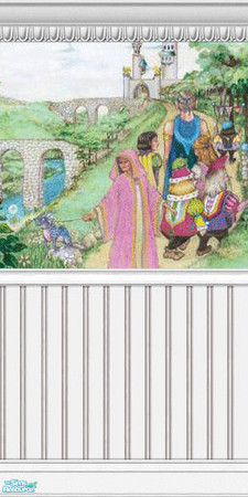 Sims 2 — Enchanted Murals - Bold Collection - 04 by elektra274 — 4 of 12 mural segments designed to coordinate with my