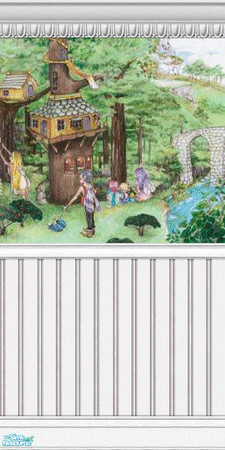 Sims 2 — Enchanted Murals - Bold Collection - 03 by elektra274 — 3 of 12 mural segments designed to coordinate with my
