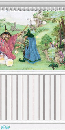 Sims 2 — Enchanted Murals - Bold Collection - 02 by elektra274 — 2 of 12 mural segments designed to coordinate with my