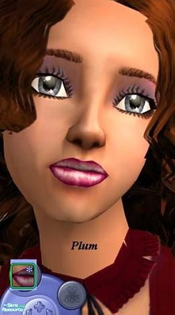 Sims 2 — Valentines Lips - Individual Item by gobby — Plum
