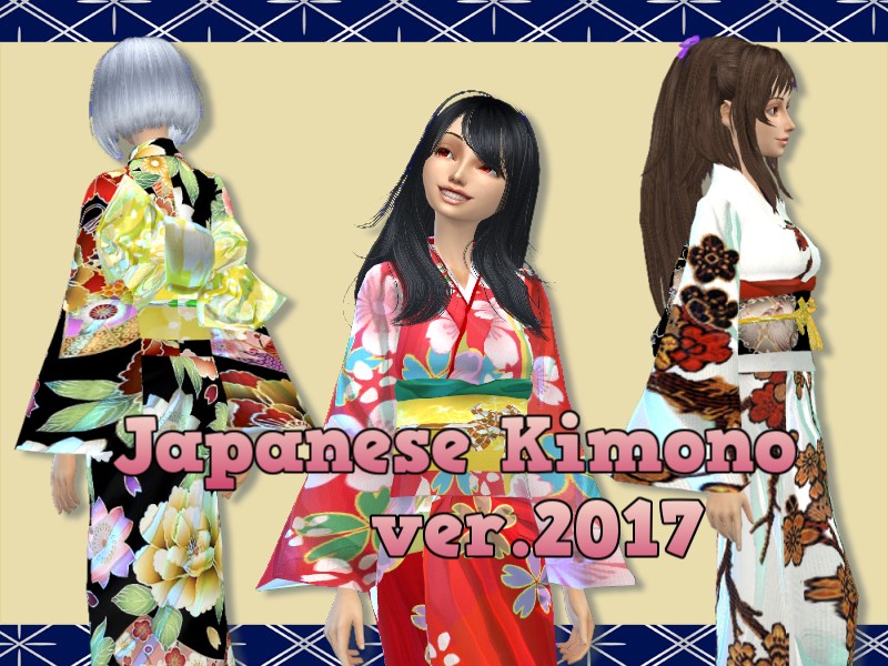 The Sims Resource - Japanese Kimono 2