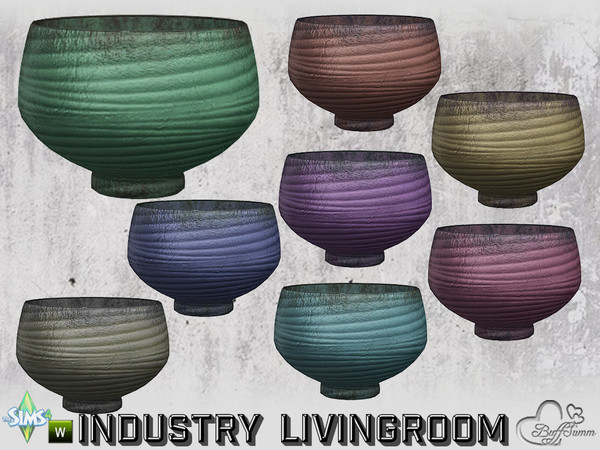 Sims 4 — Livingroom Industry Deco Vase v1 by BuffSumm — Part of the *Industry Series*