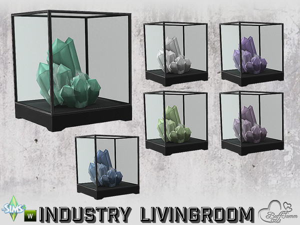 Sims 4 — Livingroom Industry Deco Crystal v1 by BuffSumm — Part of the *Industry Series*