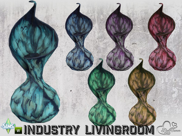 Sims 4 — Livingroom Industry Deco Vase v6 by BuffSumm — Part of the *Industry Series*