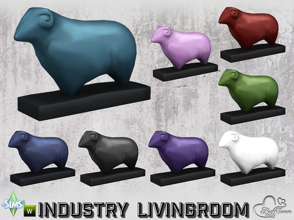 Sims 4 — Livingroom Industry Deco Figurine v1 by BuffSumm — Part of the *Industry Series*