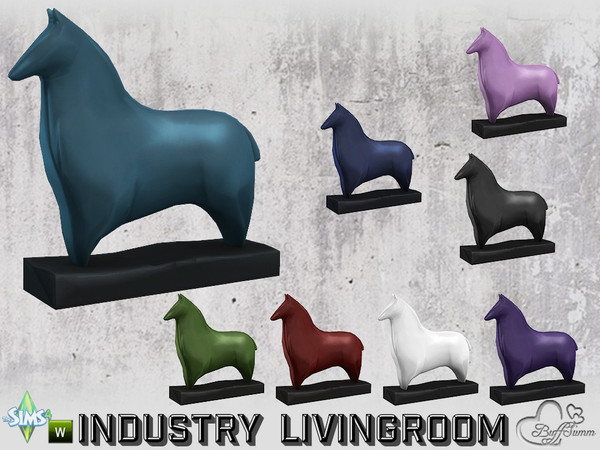 Sims 4 — Livingroom Industry Deco Figurine v4 by BuffSumm — Part of the *Industry Series*