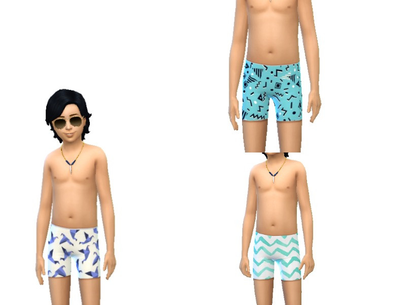 Sims 4 The Sims Resource | boys 90s swim by TSR Creator