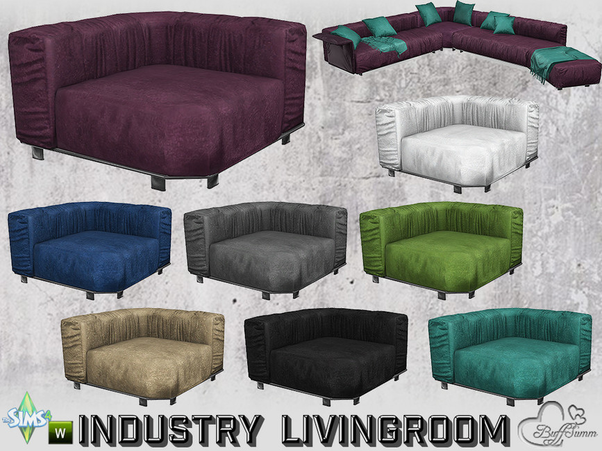The Sims Resource Livingroom Industry Corner for Sofa