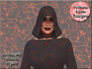 Sims 4 — Midnight Blood Hijab by wilson24812 — This is part of a 2 piece set created by request for a fantastic