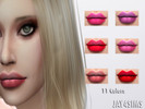 Sims 4 — Pretty Lipstick by jay416 — 11 Lip Colors!! I Hope You Like It! if you want to check my tumblr;