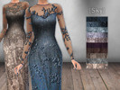 Sims 4 — [Sky] Glitter Embellished Sleeves by skysky14 — Sims 4 new item: clothing derived from: april fiona wedding gown