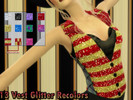 Sims 4 — Glitter Vests [Recolor] by jay416 — 13 Glitter Recolors of Leather Vest I Hope you like it!! if you want to