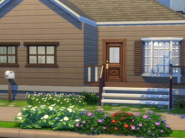 Sims 4 — Cabin Starter by ash180495 — This house is a 2 Bedroom 1 Bathroom starter house. Has a cabin/woods feeling to it