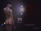 Sims 4 — 26 Ink - Warrior Tattoo by SpaCePyRaT — 26 Ink presents: Warrior Tattoo 26's Sam Phillips Series Full Body