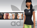 Sims 4 — Adidas_top_1001 by sofiamalibugr — Adidas t-shirt for females, young adults, adults and elders. Works with base